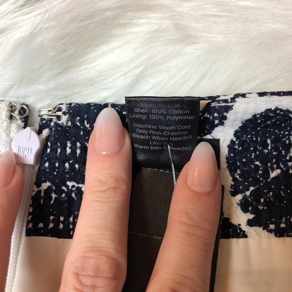 Floral Skirt - Navy & White - Picture 4 of 5